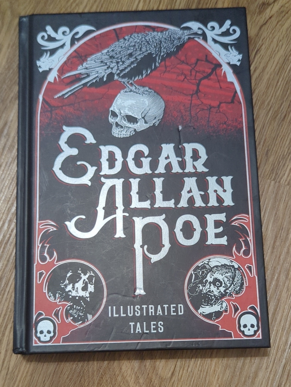 Edgar Allan Poe Illustrated Tales Hardcover - Red and Black